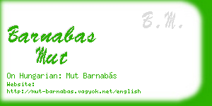 barnabas mut business card